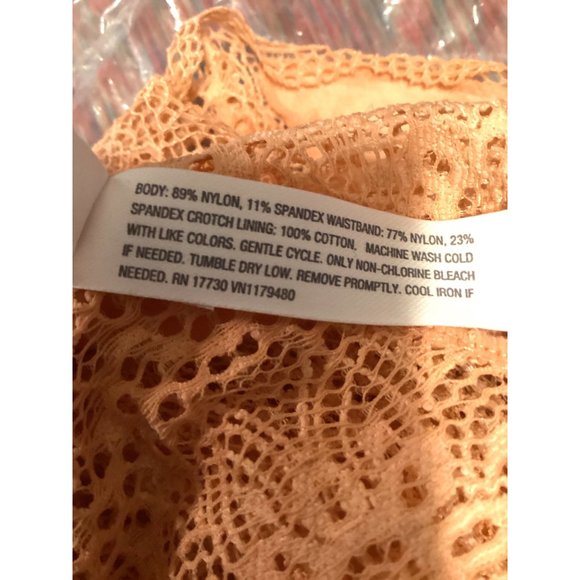 Auden Lace Panties* Peach * Sissy* Large* NWOT - Picture 5 of 5
